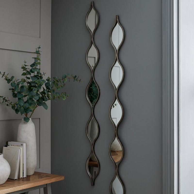 Decorative Hanging Silver Mirror – image 3