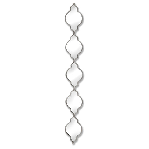 Silver Quarterfoil Decorative Hanging Mirror – image 1