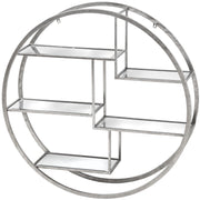Large Circular Silver Wall Hanging Multi Shelf – image 2