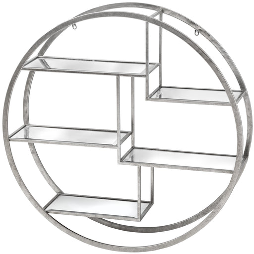 Large Circular Silver Wall Hanging Multi Shelf – image 2