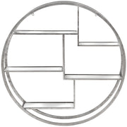 Large Circular Silver Wall Hanging Multi Shelf – image 3