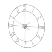 Large Silver Foil Skeleton Wall Clock – image 2
