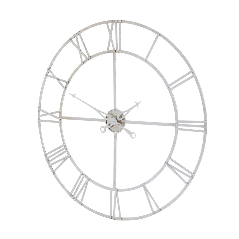 Large Silver Foil Skeleton Wall Clock – image 2