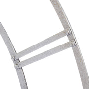 Large Silver Foil Skeleton Wall Clock – image 4