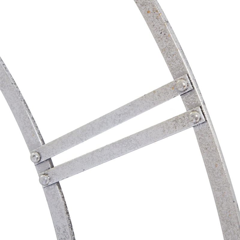 Large Silver Foil Skeleton Wall Clock – image 4