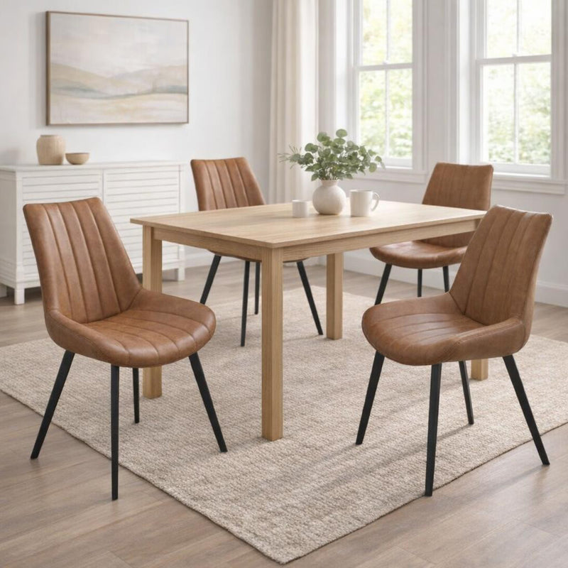 Malmo Tan Dining Chair – image 1