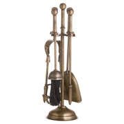 Ball Topped Companion Set In Antique Brass – image 2