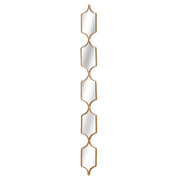 Square Decorative Hanging Collage Mirror In Gold – image 1