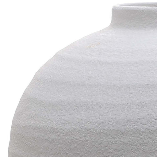 Tiber Matt White Ceramic Vase – image 2