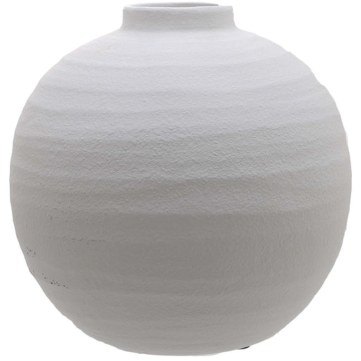 Tiber Matt White Ceramic Vase – image 1