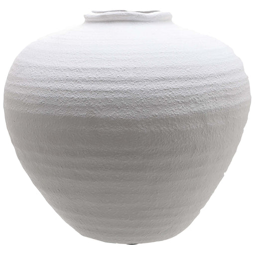 Regola Large Matt White Ceramic Vase – image 1