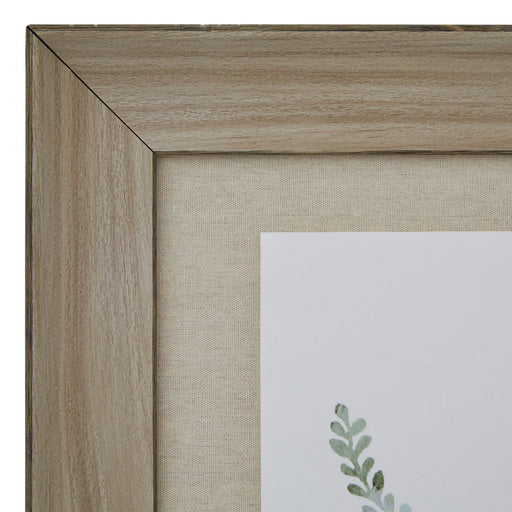 Watercolour Delicate Fern In Washed Wood Frame – image 2
