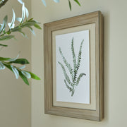 Watercolour Delicate Fern In Washed Wood Frame – image 4