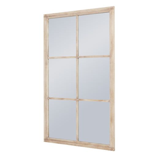 Washed Wood Large Window Mirror – image 2