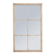 Washed Wood Large Window Mirror – image 1
