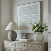 Saturn Table Lamp With Linen Shade – image 3