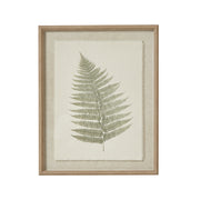 Bracken Art On Texture-Torn Paper With Beaded Frame – image 2