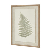 Bracken Art On Texture-Torn Paper With Beaded Frame – image 3