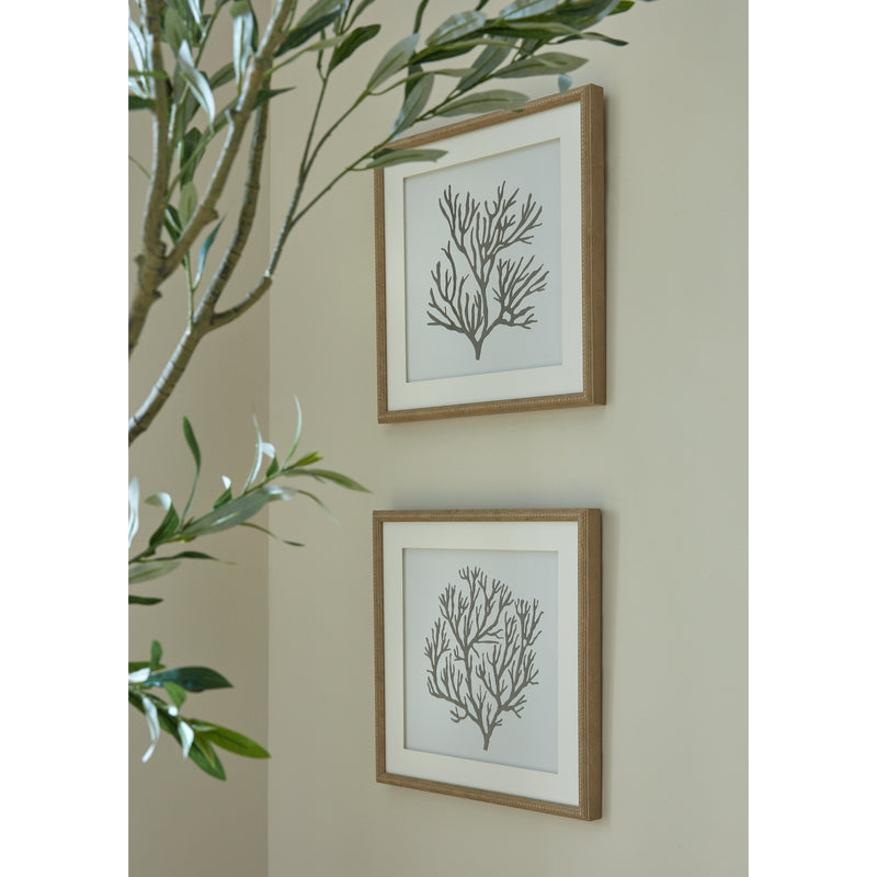Atol Coral Art Mounted In Beaded Frame – image 5