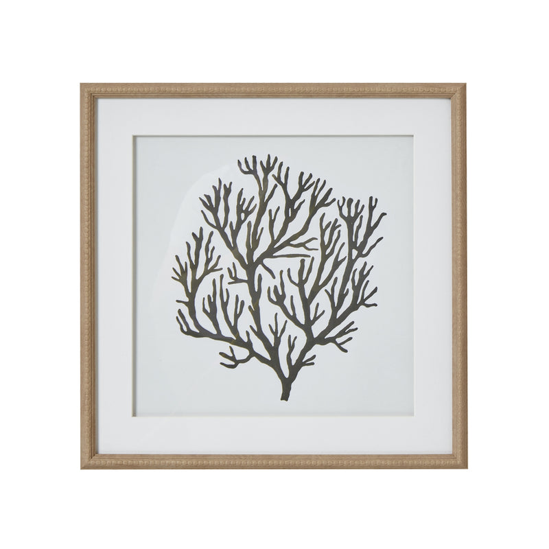 Atol Coral Art Mounted In Beaded Frame – image 1