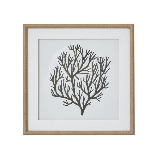 Atol Coral Art Mounted In Beaded Frame – image 1
