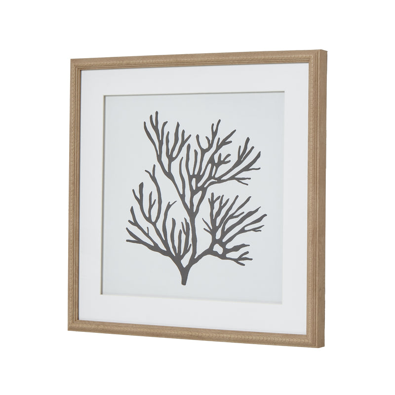 Reef Coral Art Mounted In Beaded Frame – image 2