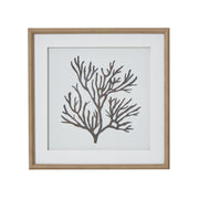 Reef Coral Art Mounted In Beaded Frame – image 1