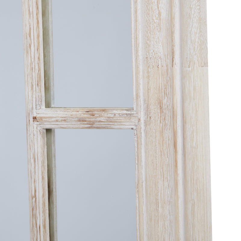 Washed Wood Framed Window Mirror – image 4