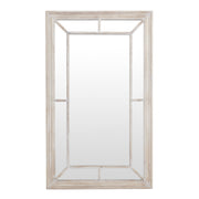 Washed Wood Framed Window Mirror – image 1