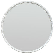 Washed Wood Framed Beaded Mirror – image 1