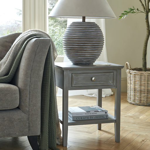 The Serene Collection One Drawer Side Table – image 1