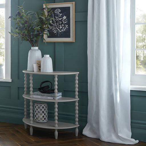 The Camden Collection Half Moon 3 Tier Table – image 1