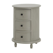 The Camden Collection 3 Drawer Round Side Table – image 2