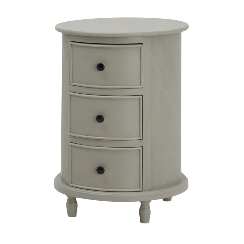 The Camden Collection 3 Drawer Round Side Table – image 2