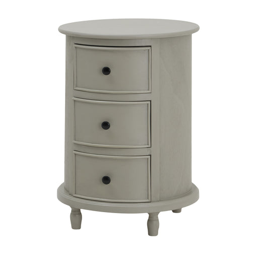 The Camden Collection 3 Drawer Round Side Table – image 2