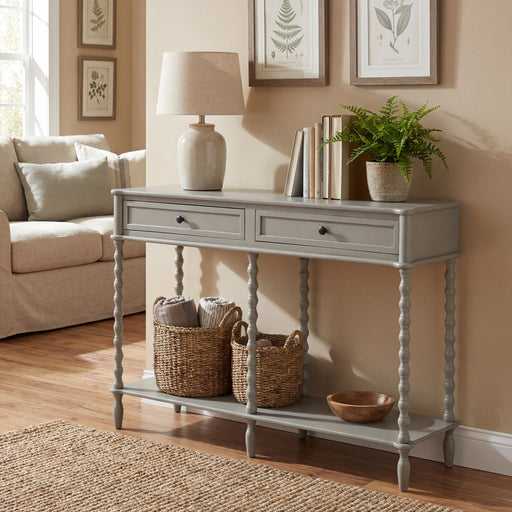 The Camden Collection Large Two Drawer Console Table – image 1