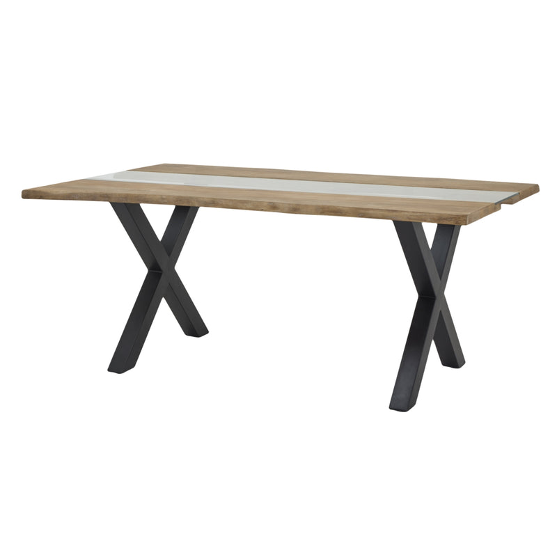 Live Edge Collection Light Acacia River Dining Table – image 2