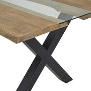Live Edge Collection Light Acacia River Dining Table – image 3