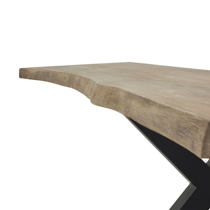 Live Edge Collection Light Acacia River Dining Table – image 5