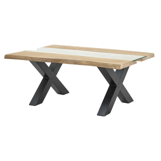 Live Edge Collection Light Acacia River Coffee Table – image 2