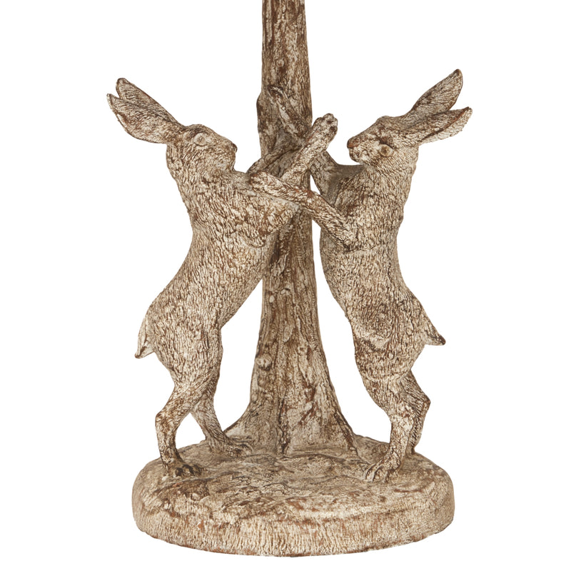 Stonewashed Marching Hares Lamp With Linen Shade – image 2
