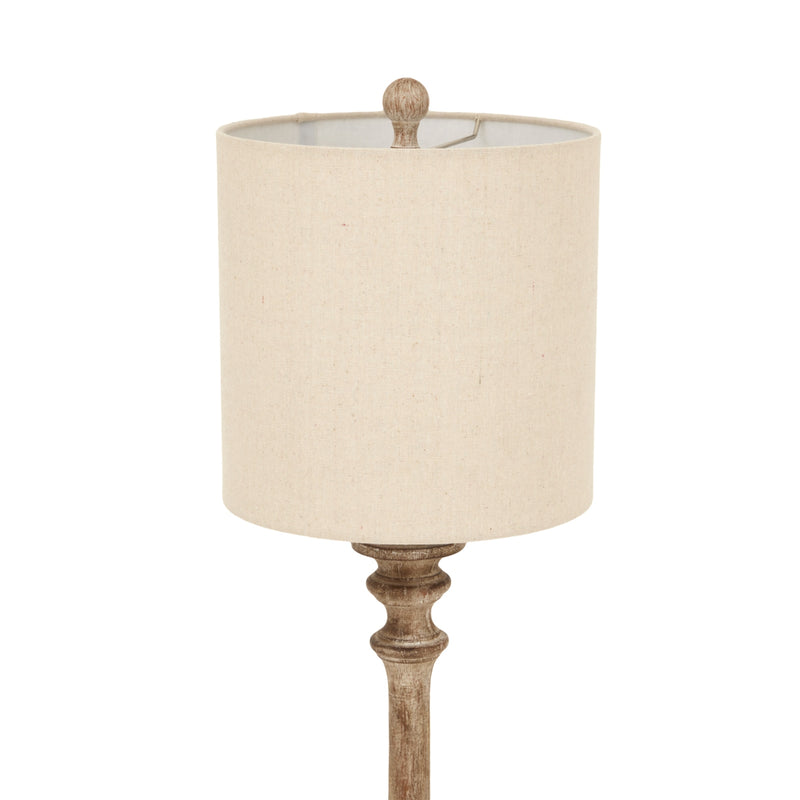 Pallido Candlestick Table Lamp With Linen Shade – image 3