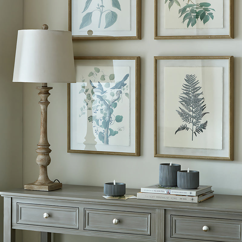 Pallido Candlestick Table Lamp With Linen Shade – image 1