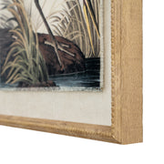 Flora & Fauna Collection Heron On Linen In Beaded Frame – image 2