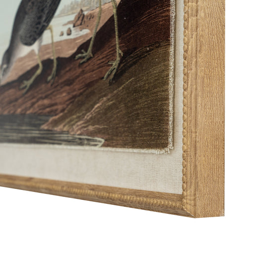 Flora & Fauna Collection Snipes On Linen In Beaded Frame – image 2
