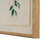 Flora & Fauna Collection Chickadees On Linen In Beaded Frame – image 2
