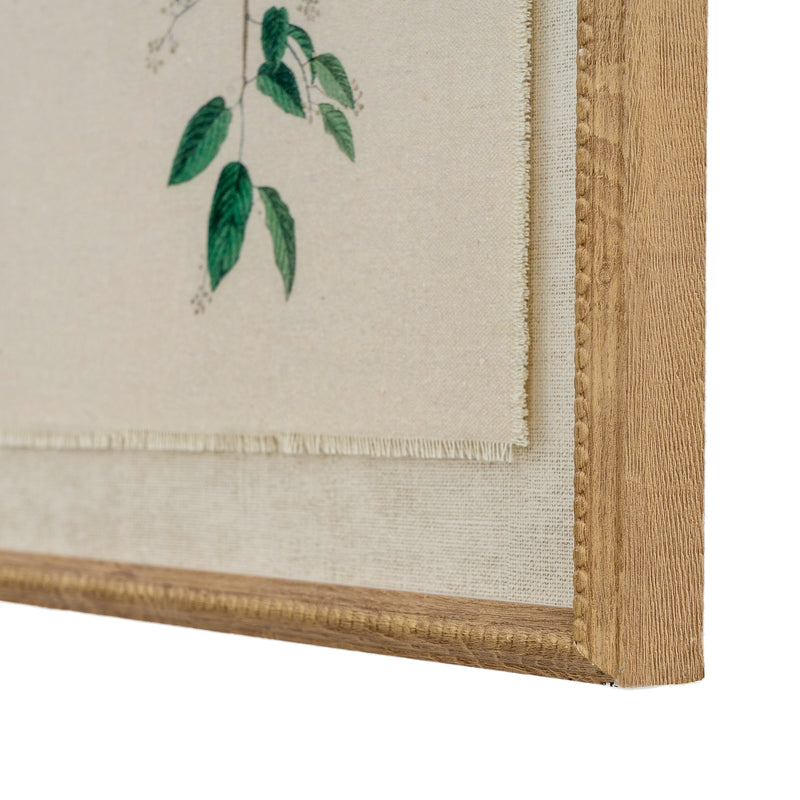 Flora & Fauna Collection Chickadees On Linen In Beaded Frame – image 2