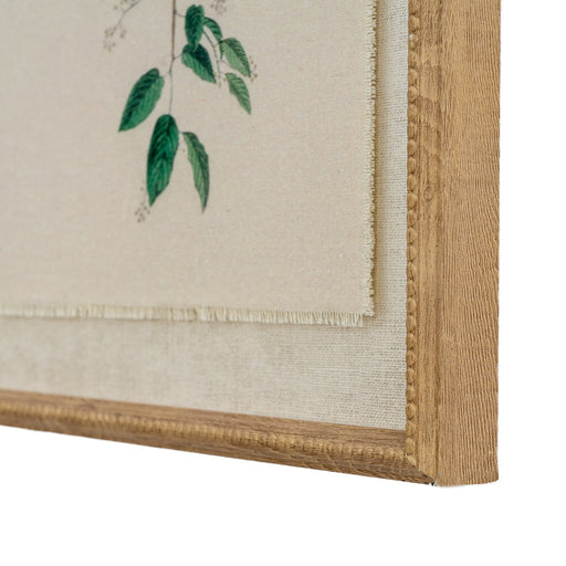 Flora & Fauna Collection Chickadees On Linen In Beaded Frame – image 2