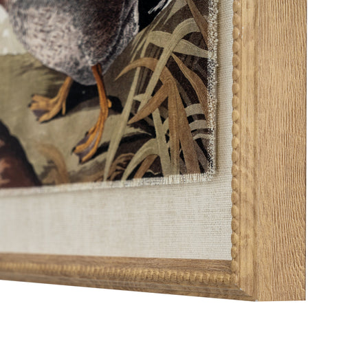 Flora & Fauna Collection Duck On Linen In Beaded Frame – image 2
