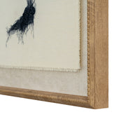 Flora & Fauna Collection Spleenwort On Linen In Beaded Frame – image 2
